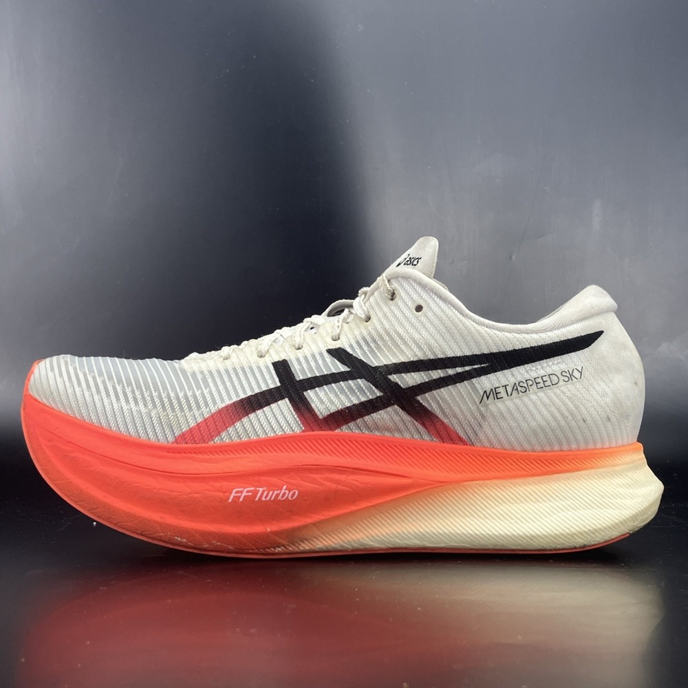 ASICS Metaspeed Sky+ Running Shoe - Men Size 7 'White Sunrise Red' 1013A115 100